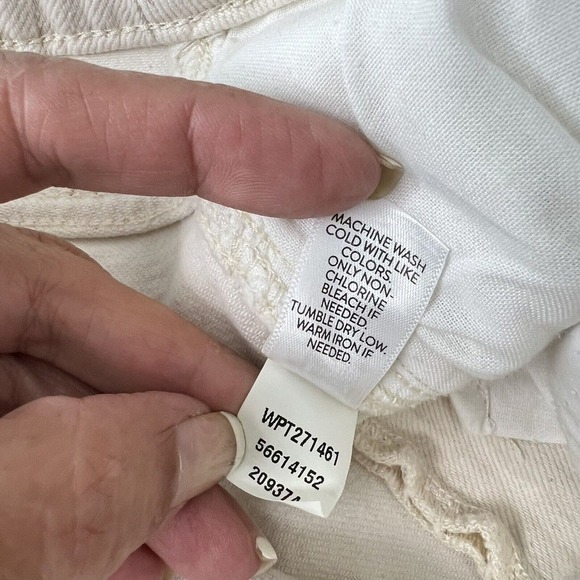 NEW J Jill Denim Jeans Women Size 16 Petite Cream Modern Slim Boot Cut Stretch - Picture 15 of 16